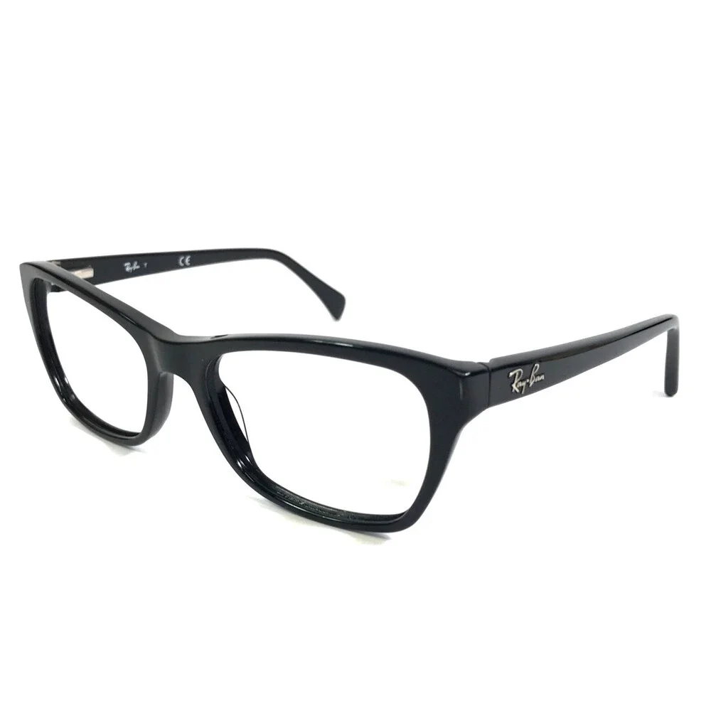 Ray-Ban Eyeglasses Frames RB5298 2000 Polished Black Cat Eye Full Rim 55-17-140